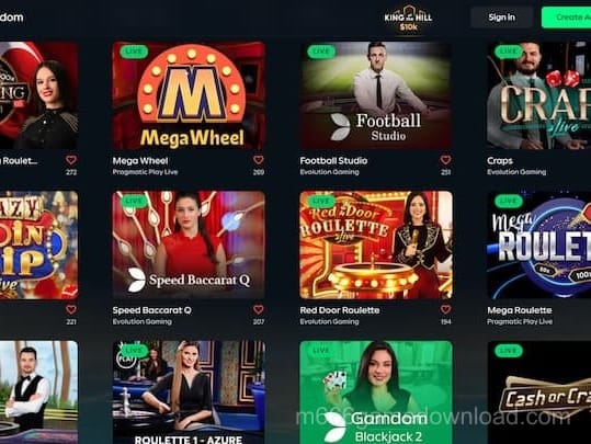 m666 App Screenshot - Live Casino Games